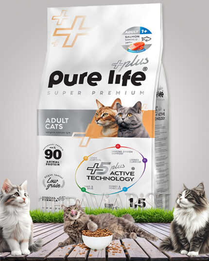 PURE LIFE ADULT CATS LOW GRAIN - SALMON