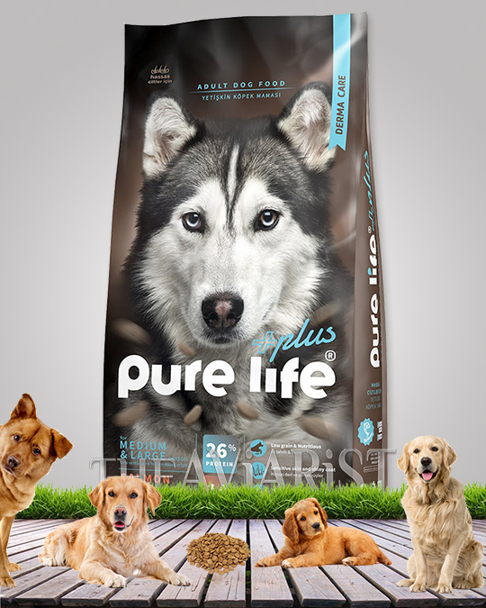 PURE LIFE PLUSE ADULT DOG FOOD - DERMA CARE